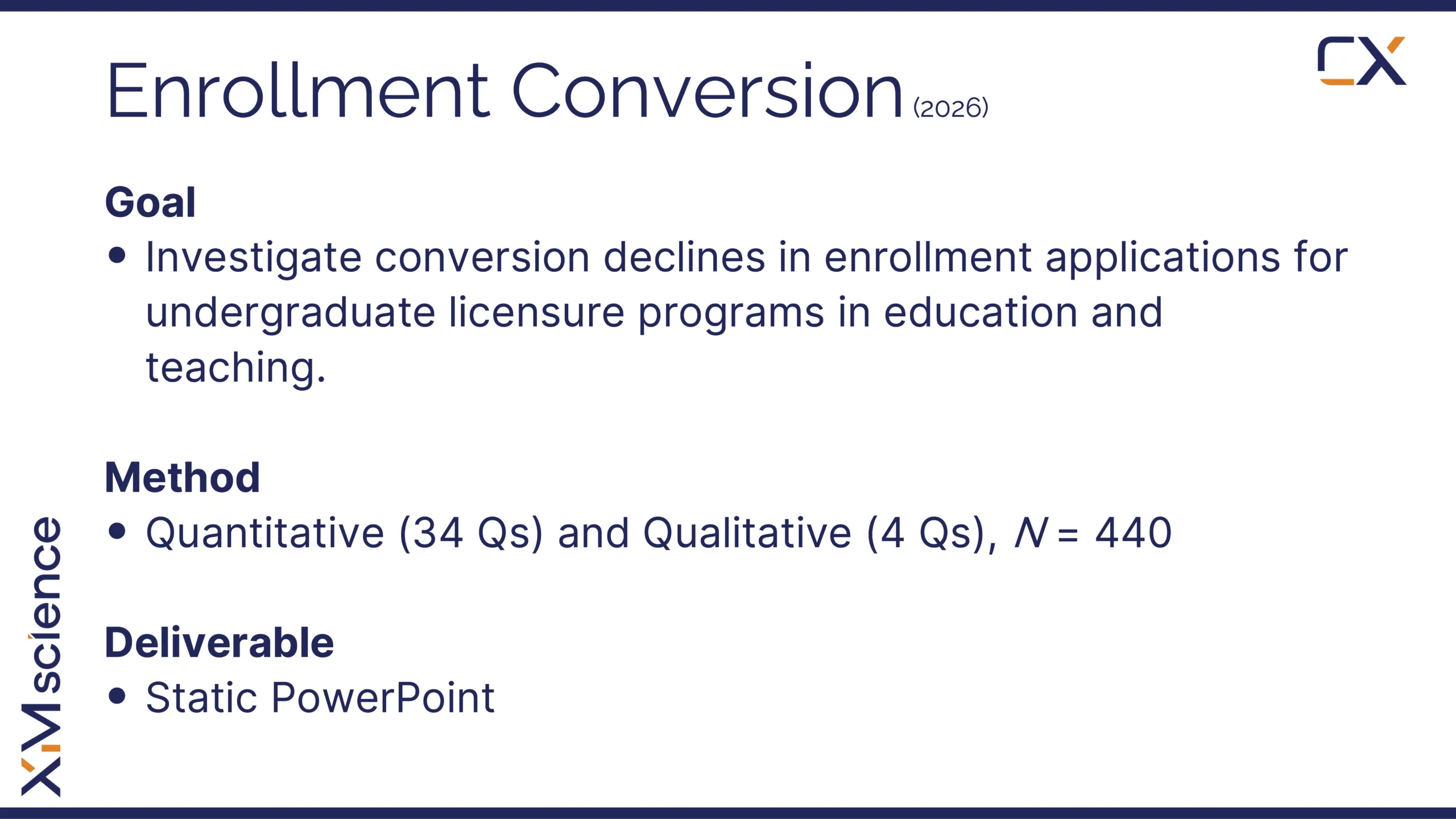 2026 Education Enrollment Conversion